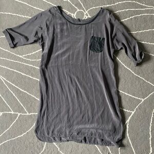 Club Monaco Silk T Shirt Dress